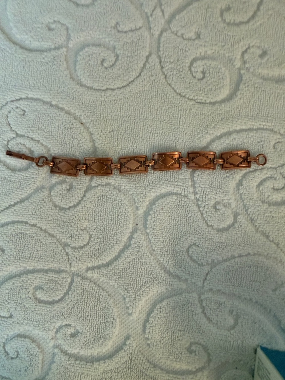 Vintage Geometric Link CopperBracelet